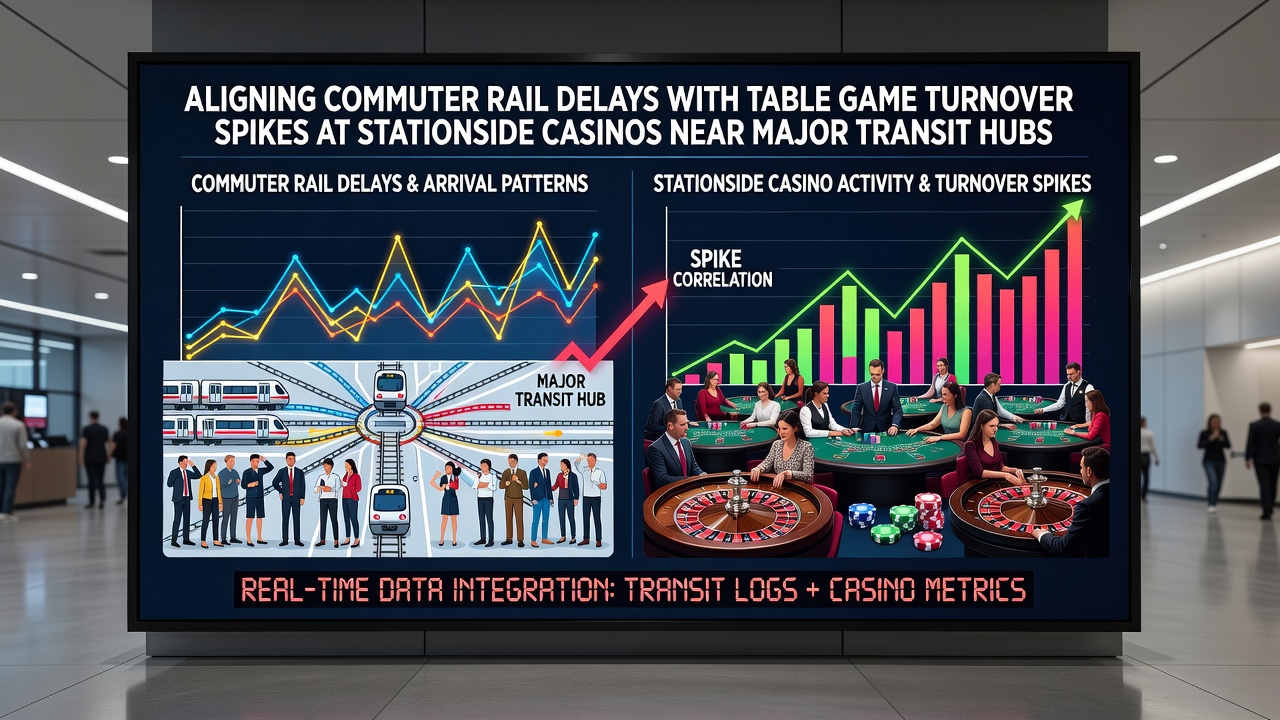 Interior view of casino table games area with players during peak evening hours