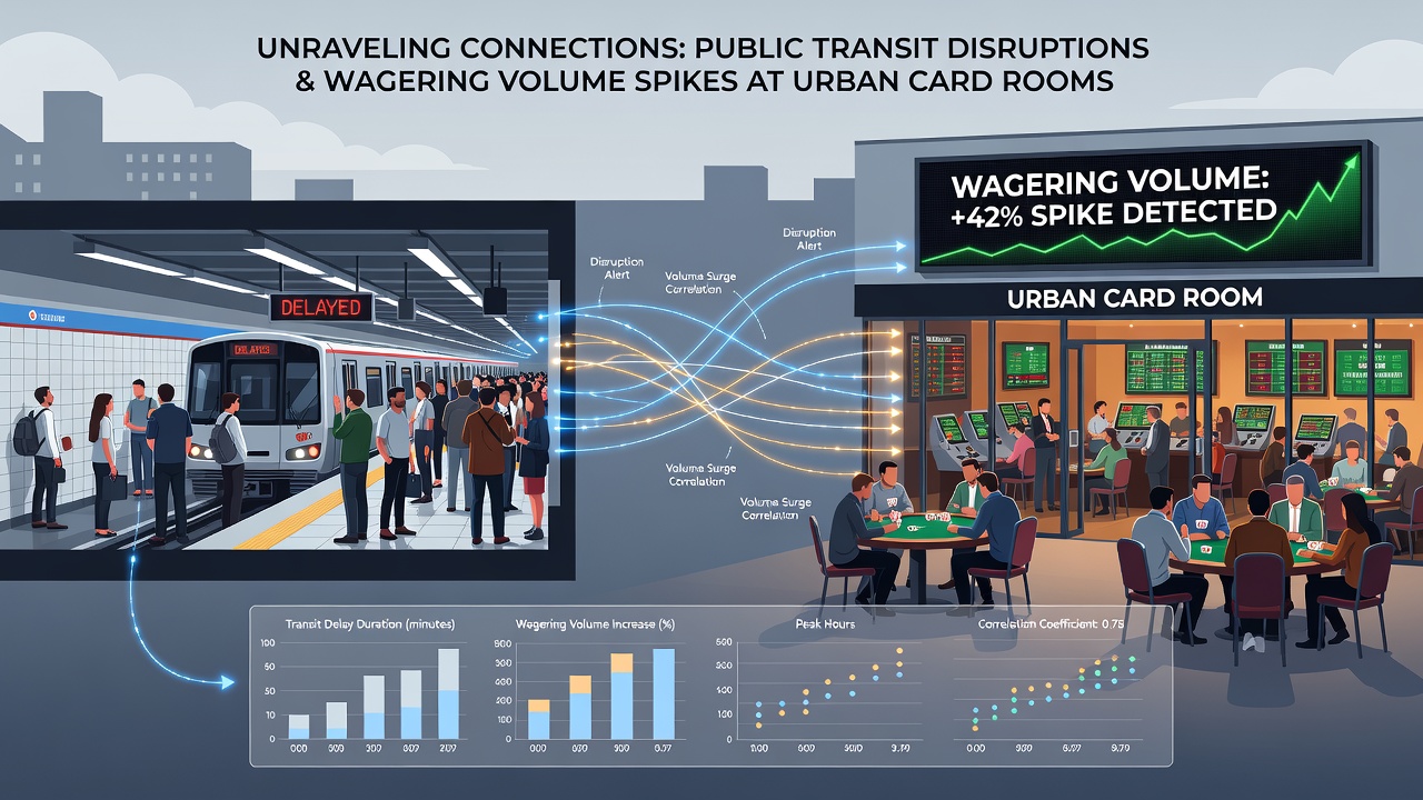 City transit map highlighting card room locations near major stations
